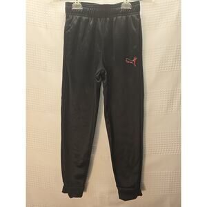 Puma Joggers Kids Size 8 Black Logo